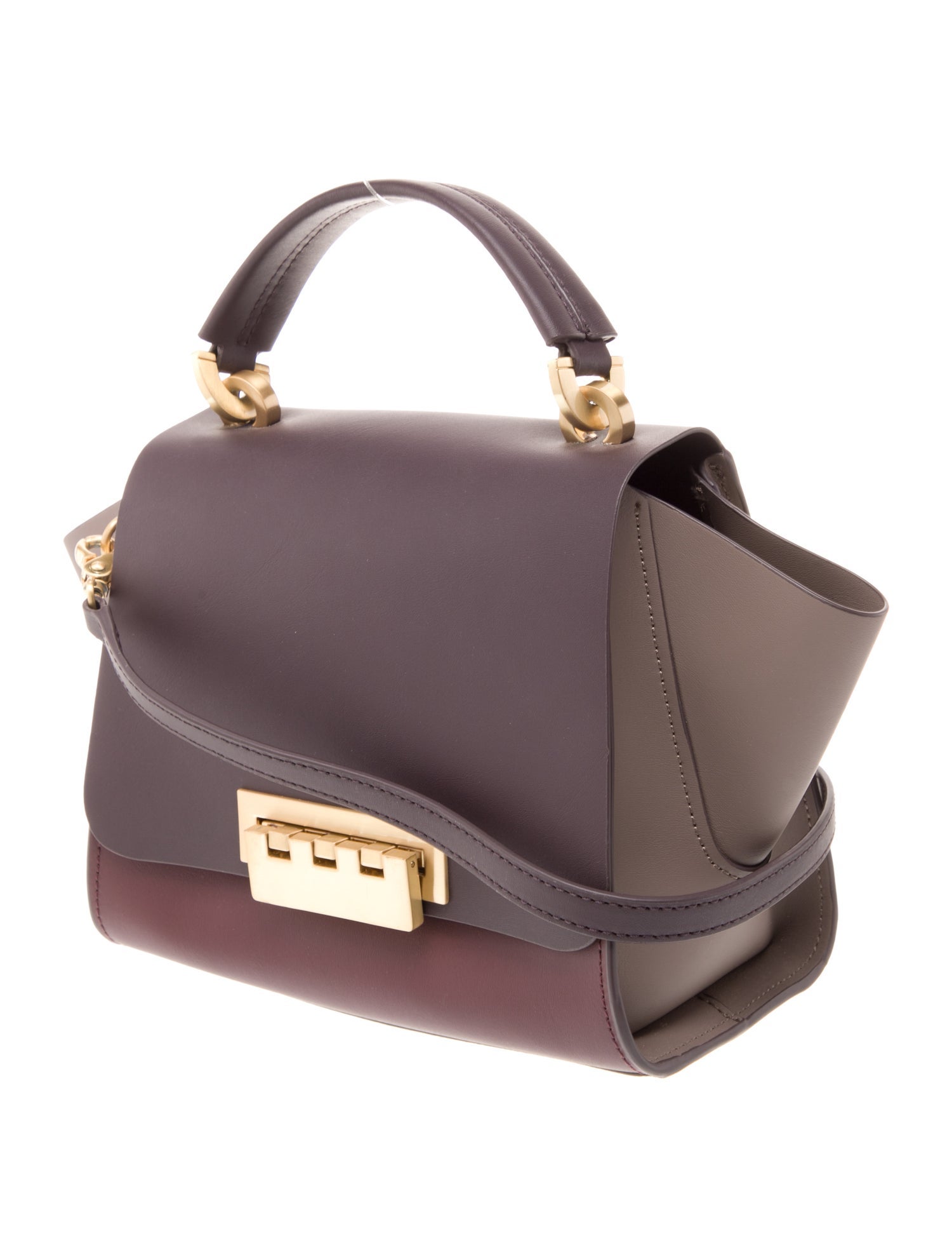 ZAC Zac Posen Leather Top Handle Bag
